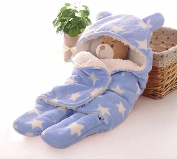 Wearable Blanket and Star Wrapper Durable Cotton for Baby Boys & Girls