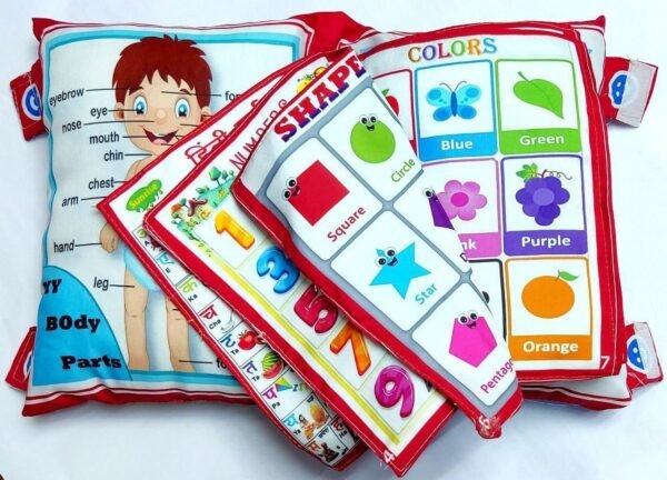 Baby Digital Printed Cotton Fabric Educational Alphabet Learning Soft Pillow