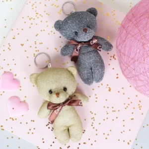 Plush Teddy Bear Keychain
