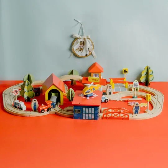 Wooden Train Set