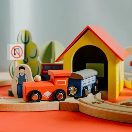 Wooden Train Set